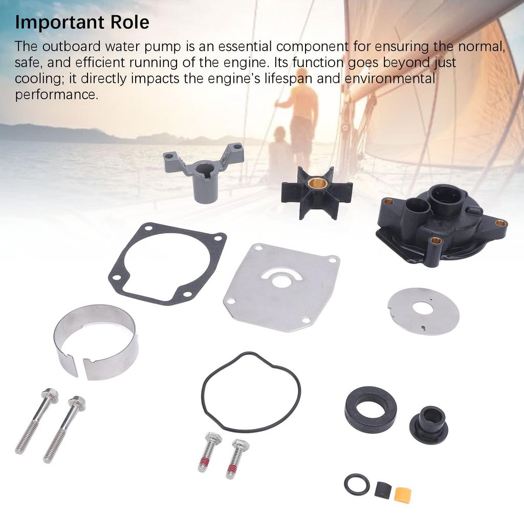 Water Pump Impeller Repair Kit 439077 Replacement for 40 45 48 50 55 60 Horsepower Outboard Motor