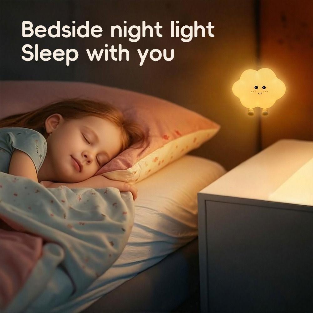 Silicone Wall Lamp Star Cloud Moon Beside Lamp New Nursery Wall Night Light Bedroom