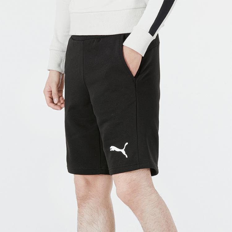 Puma Трикотажные шорты для бега с логотипом, мужские шорты, черные 588739-51