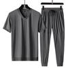 Summer Men's Large Size Thin Sports Casual Suit