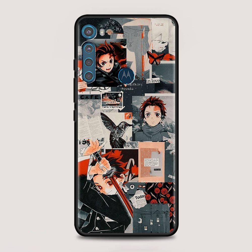 Чехол Kimetsu No Yaiba Demon Slayer для MOTOROLA One Fusion для Moto G10 G9 G8 Plus Play Power One G20 G30 G40 G50 G60 Edge 20
