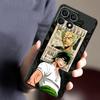 Чехол-бампер для телефона One Piece Крутой ЗОРО Черный Мягкий для Honor Magic5Lite X8 X7 X9a X6 200 400 Lite X5b 70 90 8X