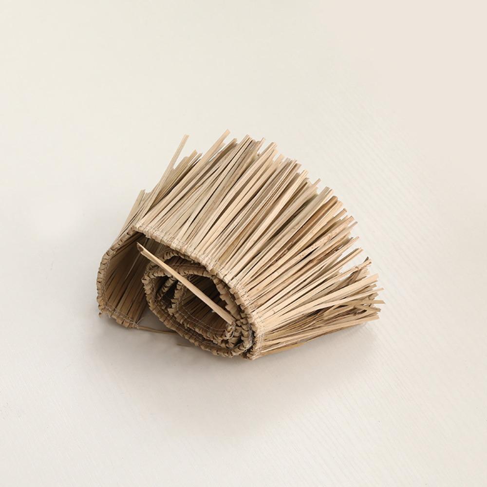 Durable Wedding Garland DIY Homestay Ornament Straw Tassels Lafite Grass Garland Jute Fringe Trim Background Wall Decoration
