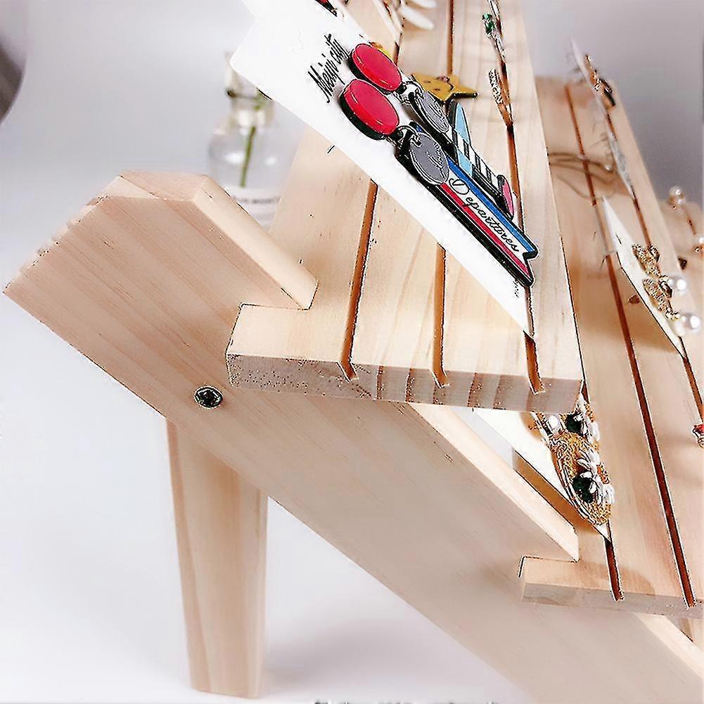 Wooden Earring Ring Holder Stand Jewelry Holder