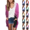 Women's Fashion Casual Retro Floral Printed Long Sleeve Mid-Length Cardigan Jacket