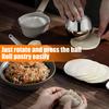 1/2Pcs Rolling Dough Ball Easy Grip Circular Rolling Ball Stainless Steel Dough Rolling Tool for Baking Pizza Pastry Fondant Dumpling