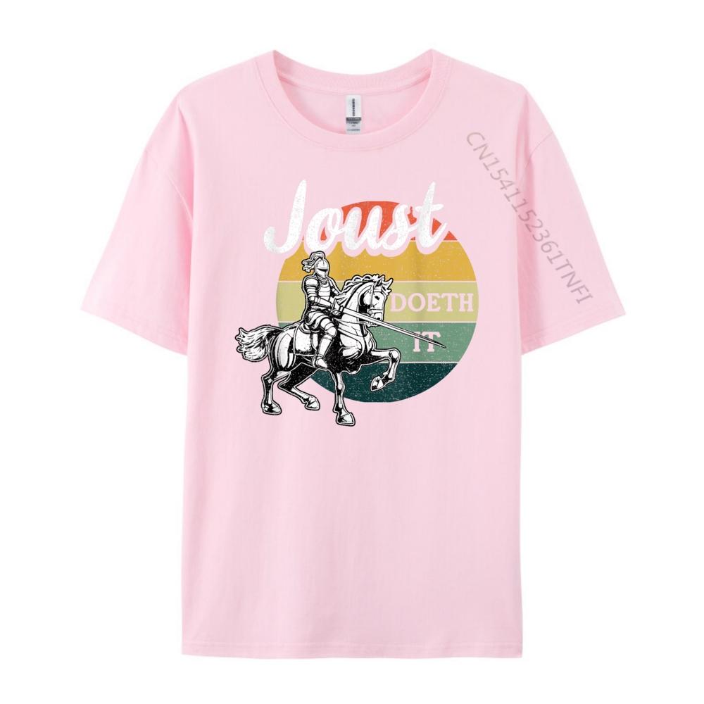 Joust Do It Jousting Knight Renaissance Festival Medieval Mens Designer T Shirt Band Tshirts Chinese Style