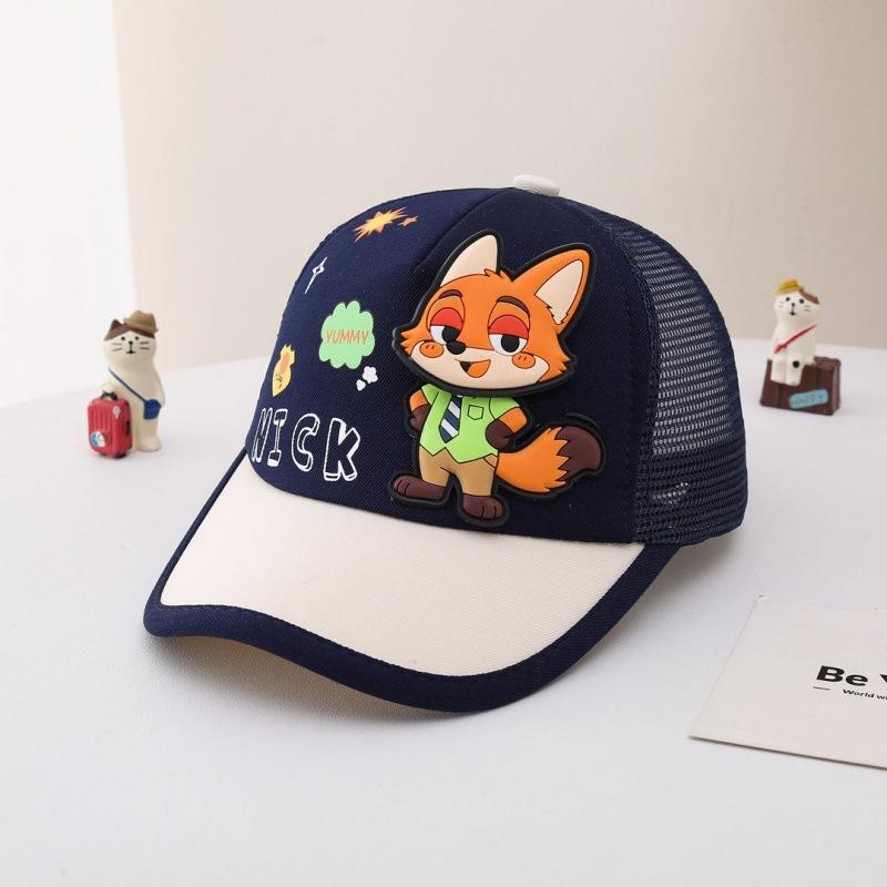 Kids Summer Breathable Mesh Baseball Cap Cute Unisex Adjustable Sun Protection Visor Hat For Boys And Girls