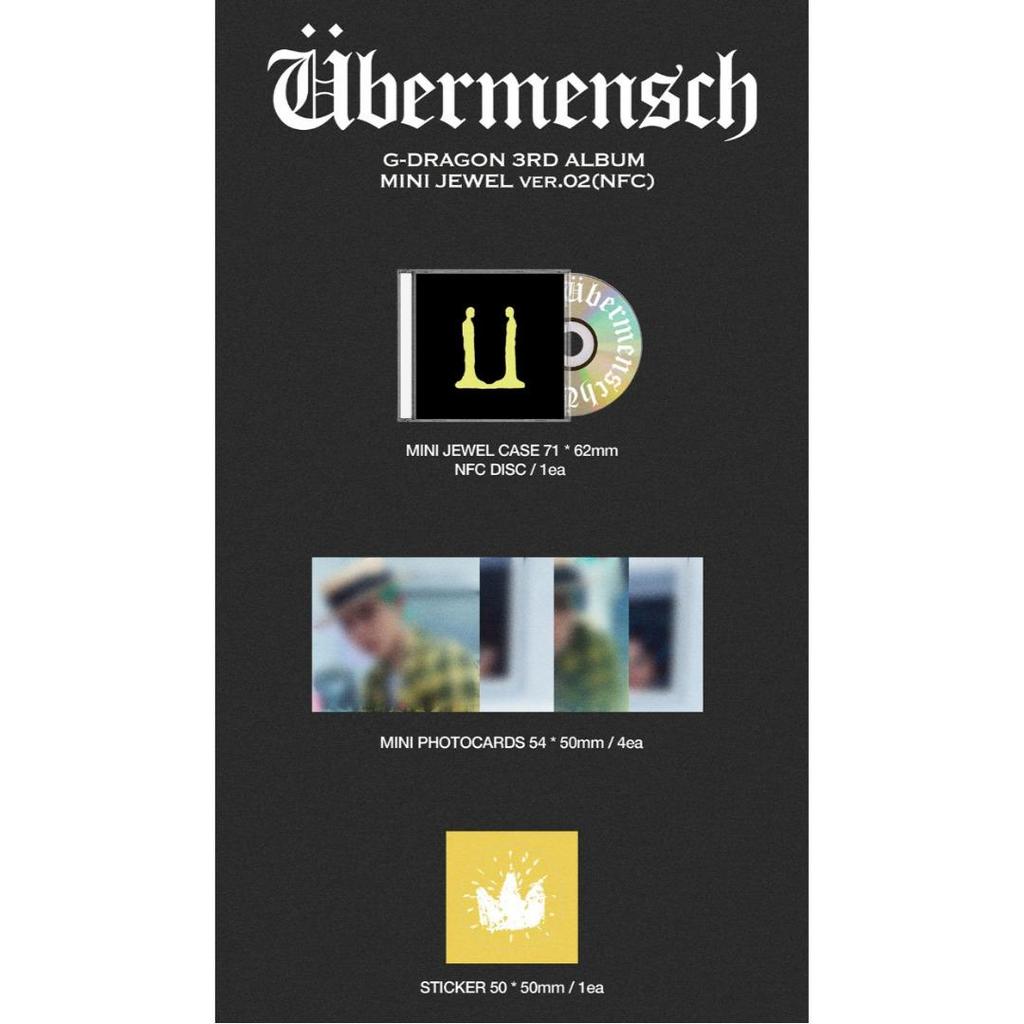 G-DRAGON 3rd Album [Übermensch] (MINI JEWEL Ver.) (NFC)