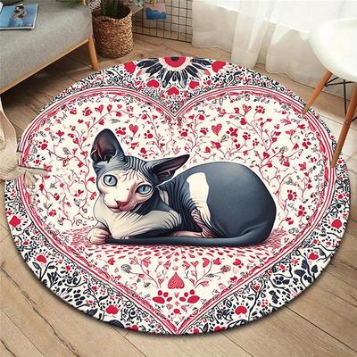 Круглый ковер Vortex Crossing Gate, Ковер для гостиной, спальни, дивана, игровой комнаты, Декор, Нескользящий коврик для пола