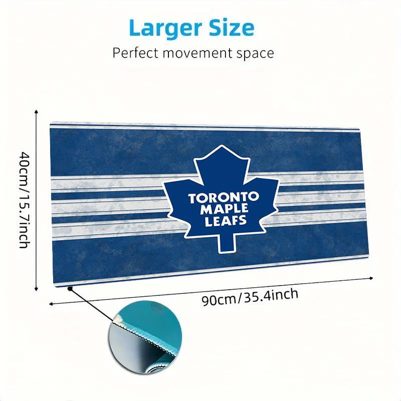 Toronto Maple Leafs Logo Color Mouse Pad Large Gaming Table Cushion Non-slip Laptop Tablet Big Mousepad XXL Mat Mini PC Playmat With Lock edge