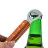2 PCS Stainless Steel Can Opener Punch Bottle Beer Opener with Wood Handle