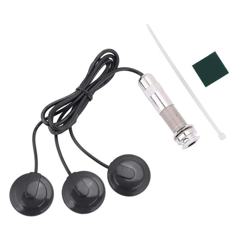 Three-Piece Multi-Function Pickup (No Drilling Required) Guitar Pickup EQ Patch Pickup Universal for Violin and Mandolin