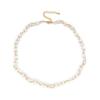 Baroque Natural Pearl & Daisy Beaded Clavicle Necklace - Light Luxury Style