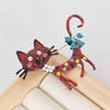 Красочная эмалевая брошь-кошка для женских пальто и костюмов