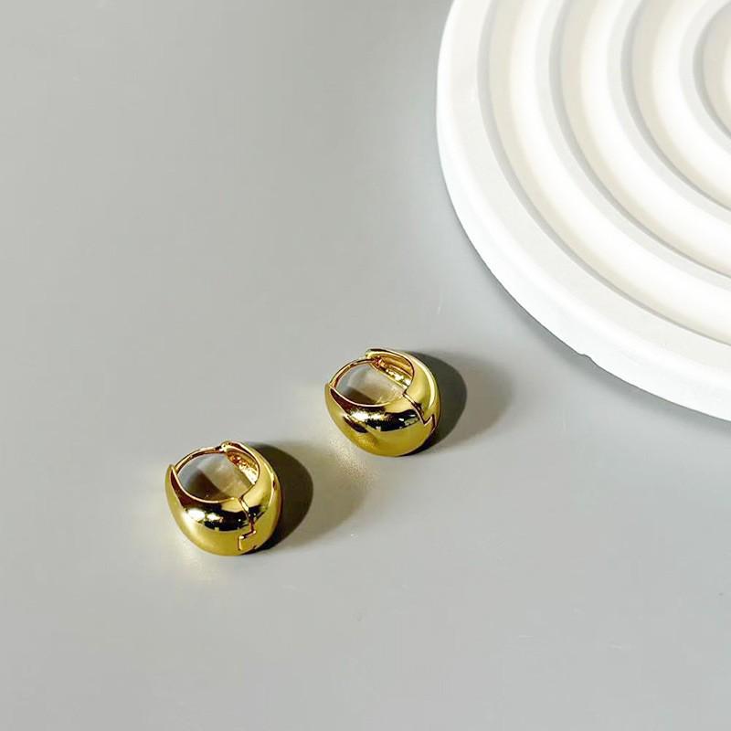 Геометрические серьги-кольца в корейском стиле: Элегантные, Универсальные Украшения для Ушей для Женщин и Студенток