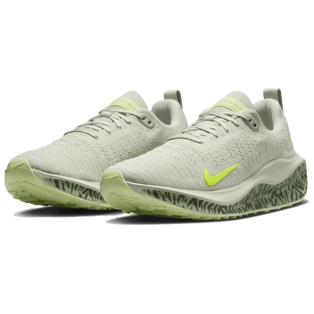 Nike ReactX Infinity Run 4 Premium Light Bone Cargo Khaki Women Sneakers Cream Barely-Volt Volt DZ3720-001
