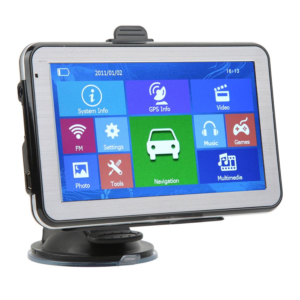 GPS Navigator 5 In Touch Screen 256MB 8G 3D 2D Maps for Cars Bicycles Ambulances Buses