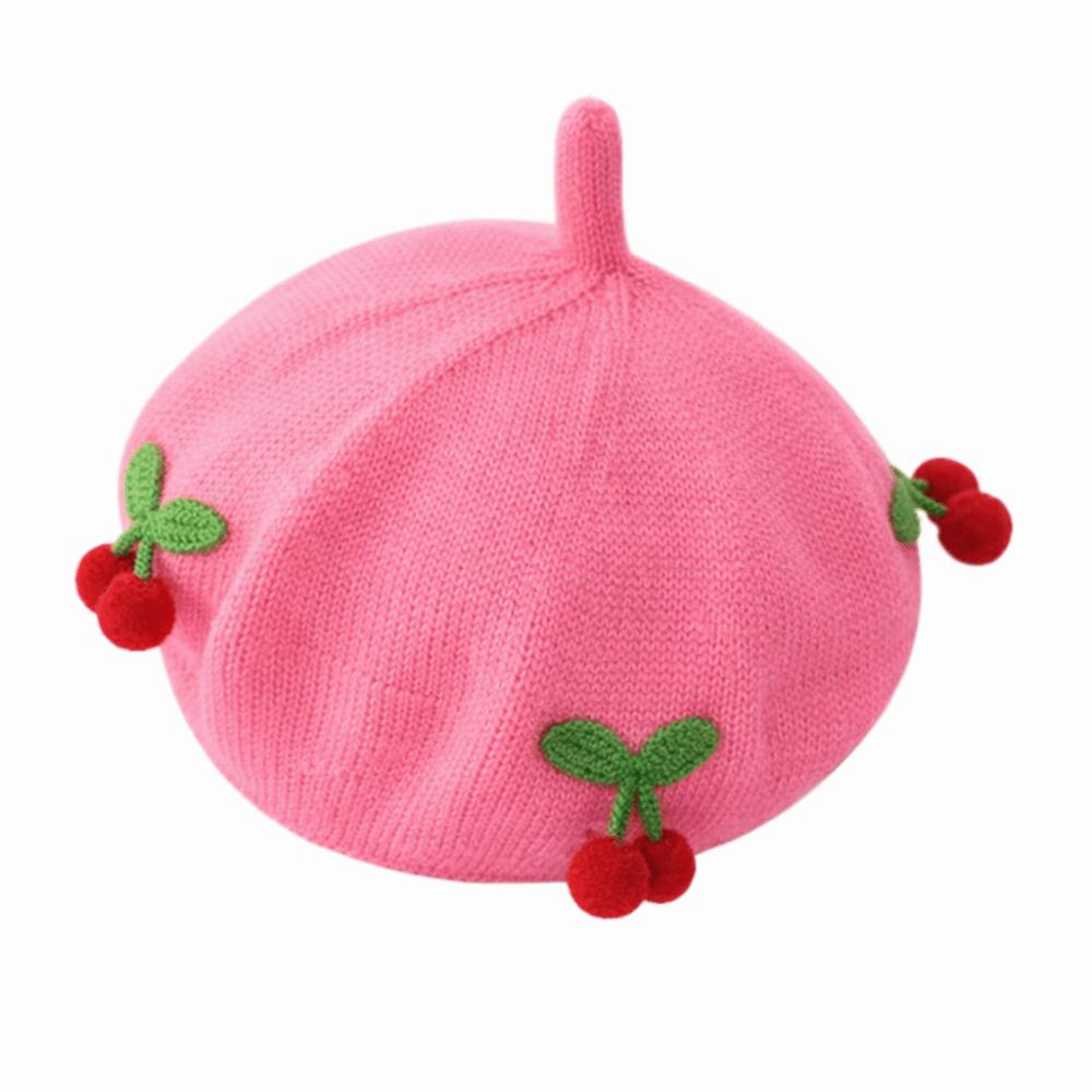 Fashion Baby Beret Hat Knit Bonnet Artist Painter Cap Baby Children Kids