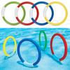 4Pcs Diving Rings Underwater Swimming Rings Sinking Pool Toy Rings For Children
