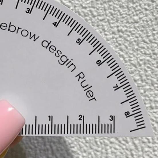 Reusable Eyebrow Shaping Ruler Adjustable Makeup Drawing Guide Eyebrow Design Ruler Portable Makeup Tool for Beginners Pros