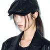 HELENE PARIS Graver Hunting Cap [Leather Black]