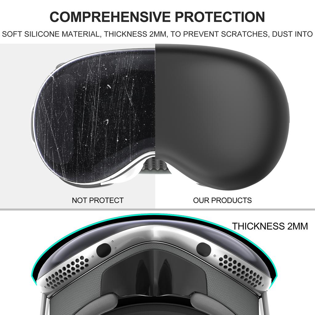 Силиконовый защитный чехол для шлема PSVR2 VR, защитный чехол для шлема, моющийся, устойчивый к царапинам, для аксессуаров PS VR2