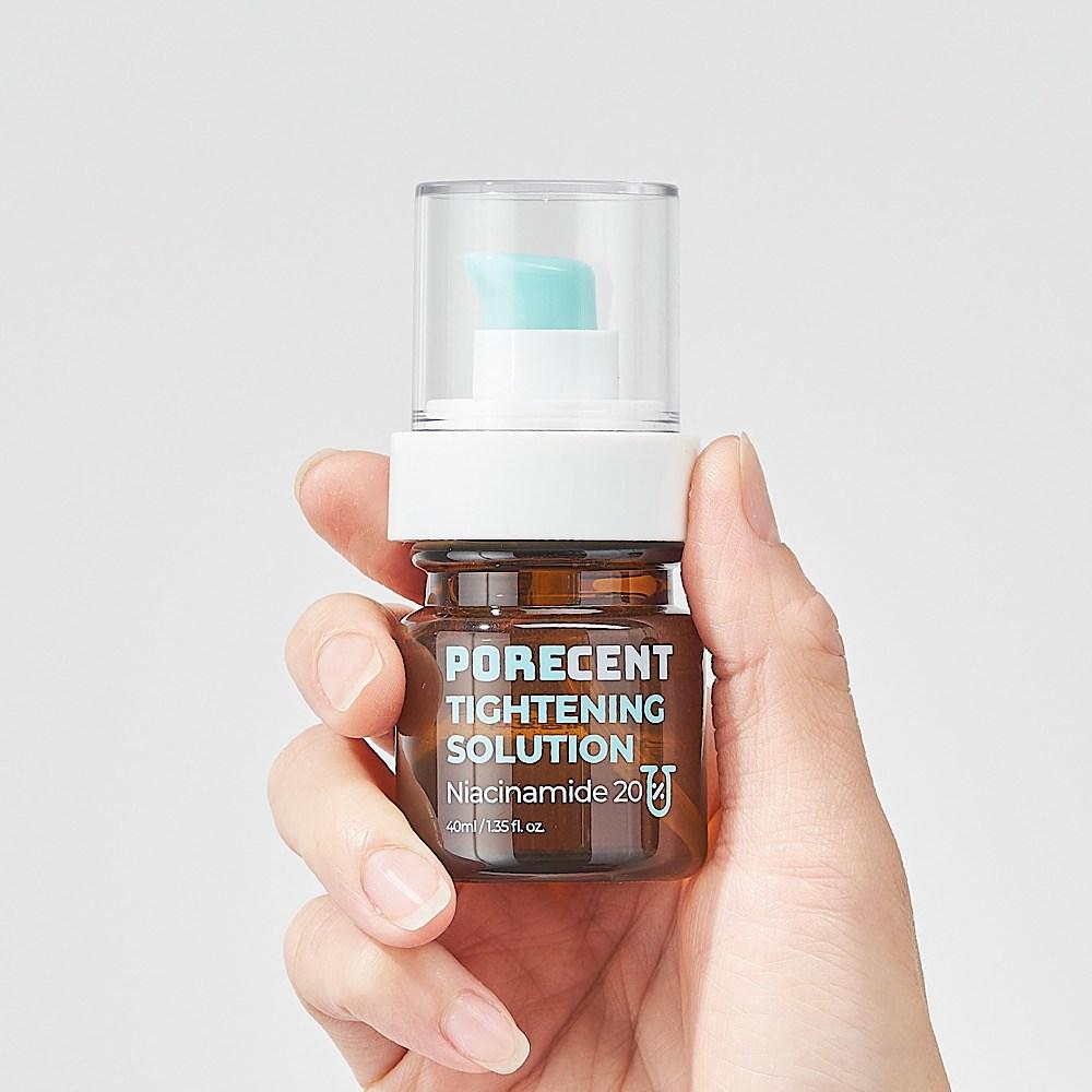 PoreCent Pore Reduction Охлаждающая сыворотка с высокой концентрацией ниацинамида, 20% витамина B3, сжимающая ампула, подтягивающий раствор, 40 мл, 1 шт.