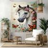 Horse Wall Decor Tapestry Art For Pet Memorial Birthdaywedding Party Backdrop Family Gift