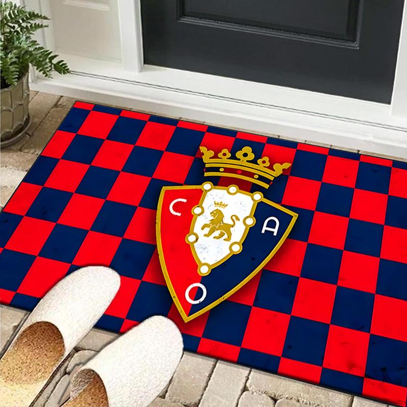1PC rug FC Osasuna Golden Lion Carpet, Chair Rug,Area Rug for Office Bedroom living rooms bedroom, Doormat decor Christmas fan gifts