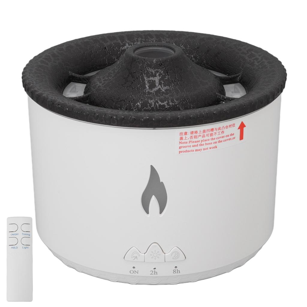 Ароматический диффузор Flame Seajelly, распыляющий увлажнитель, дымовое кольцо с дистанционным управлением, черный, трещиноватый, синий