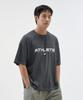 LIMELIGHT APPAREL Охлаждающая оверсайз футболка с большим логотипом Athlete (Уголь/Белый)