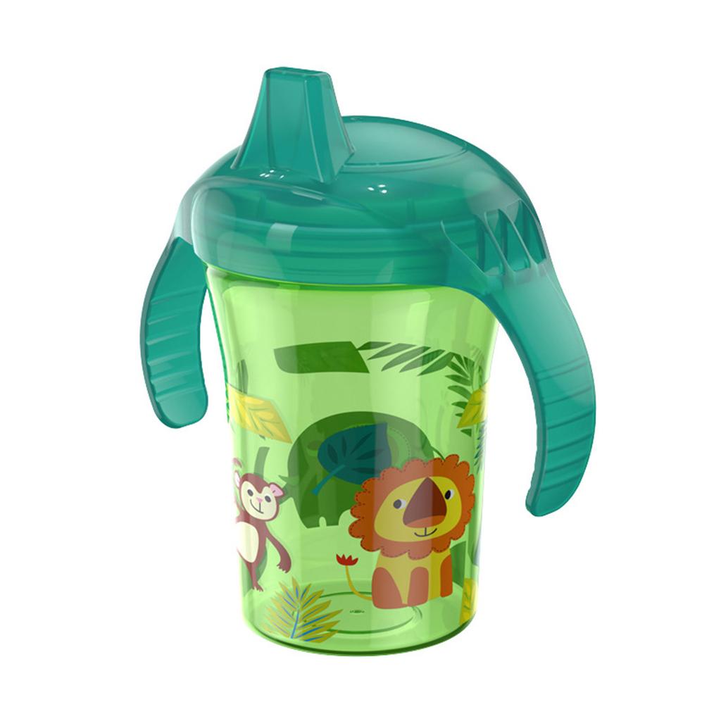 Super Spout Grip N' Sip Cup Two Handle No Spill Water Cup 260ml 8.8Ounce Sippy Cup Straw Learner Cup for Kid Toddlers