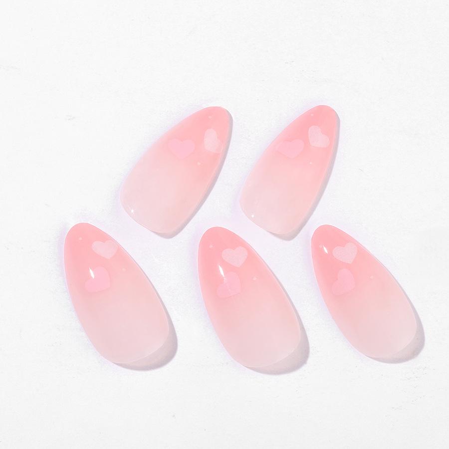 Heart Almond Gradient Nail Art Patches