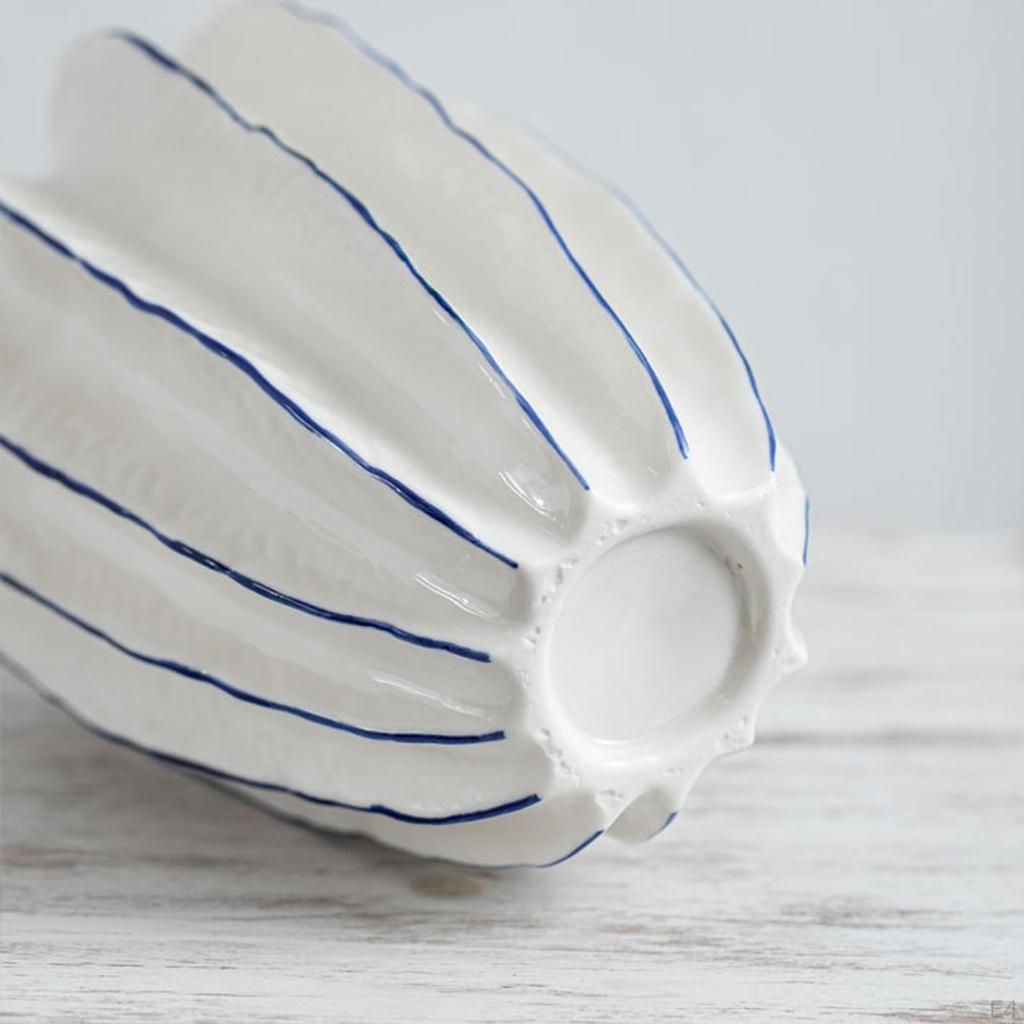 Ваза-скульптура Карамбола, Имитация Звездного Фрукта Фарфоровая Ваза, Художественные Поделки Горшок для Цветов для Улицы