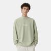 Fear of God Essentials Мужская толстовка с воротником-стойкой и флисовой подкладкой, свободного кроя, с принтом логотипа, SS22, цвет Морская пена, FOG-SS22-155