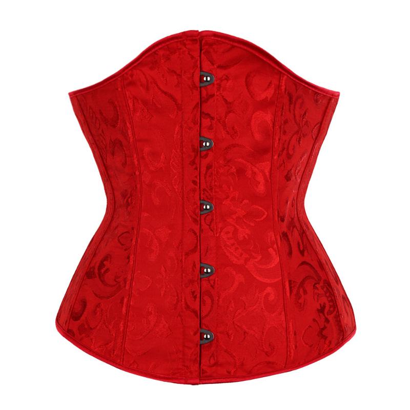 Underbust Corset Floral Push Up Boned Bustier Gothique Korsett For Women Front Busk Gorset Korse Sexy Women Gothic Corset