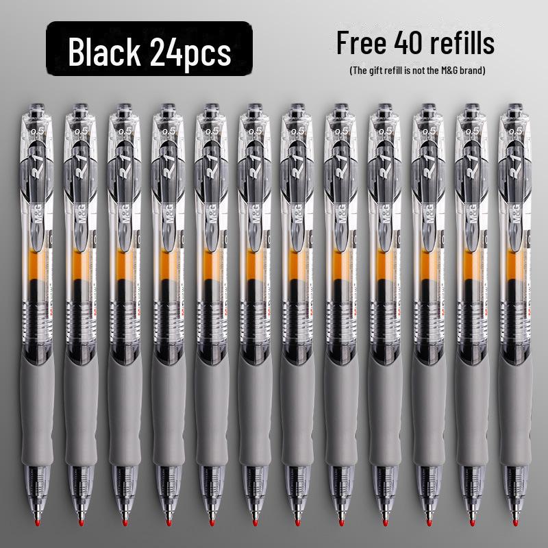 Студенческий экзамен 0,5 мм гелевая ручка с черным углеродным покрытием, шариковая ручка, ручка для подписи