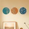 Leaf Wood Wall Art Bohemian Signs 3D Minimalist Plant Plaques Boho Botanical for Living Decorative