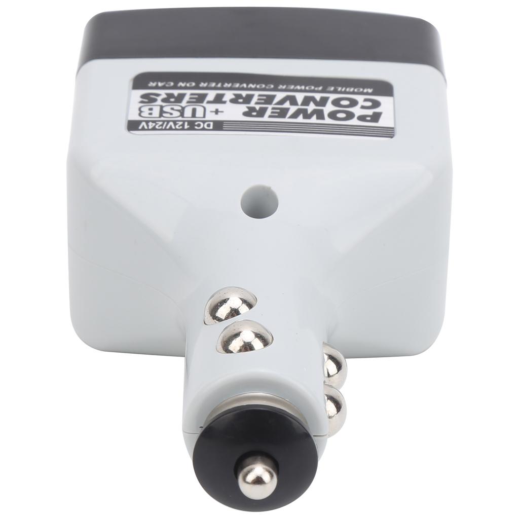 12V 24V Mobile Power Converter USB Auto Charger for Mobile Phone Charging Black