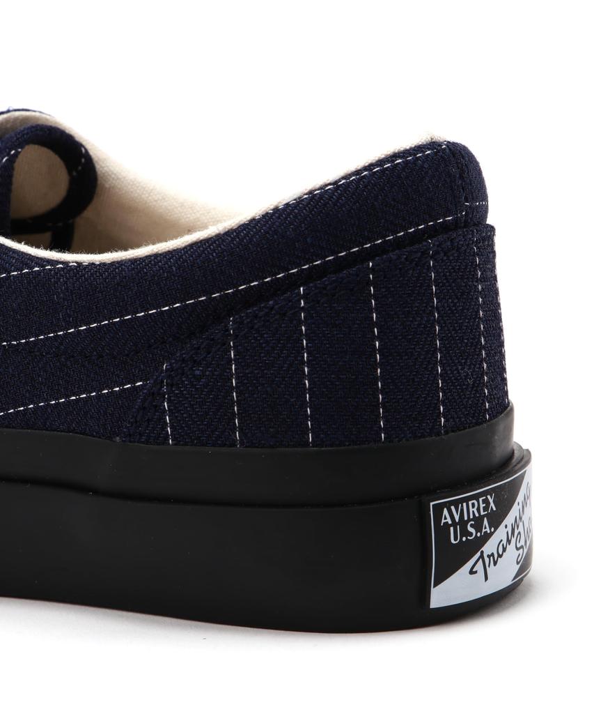 AVIREX Official Store Exclusive NAVY TRAINING SHOES STRIPE navy training shoes men's 9 120 navy 783-5190203