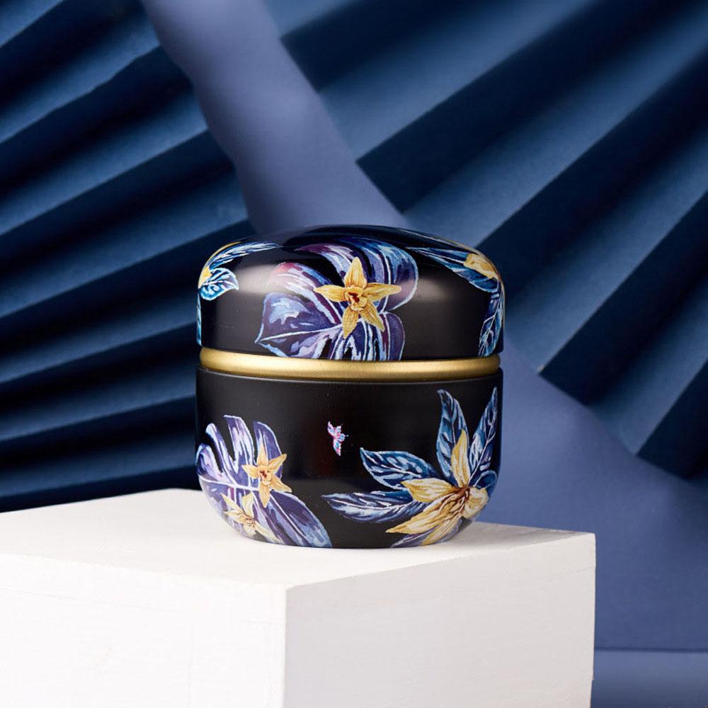 Japanese Style Flower Portable Mini Small Snacks Candy Tin Plate Canister Tea Cans Containers Packaging Box Storage Box