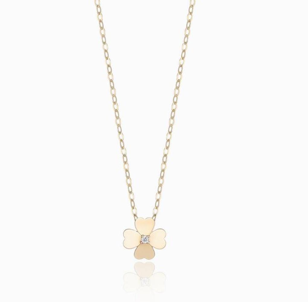 Sunshine Clover 14K Necklace LNN25005G