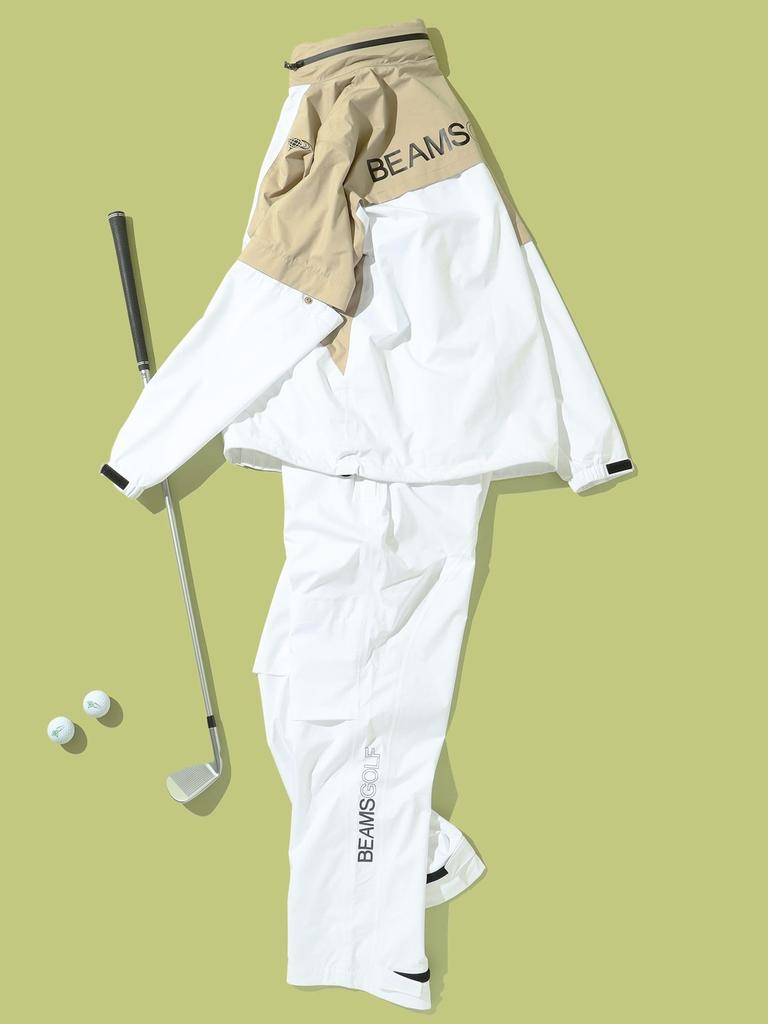 Водоотталкивающие дождевые штаны ORANGE LABEL, цвет БЕЛЫЙ, L 82190010407 [BEAMS GOLF]<MEN> Мужской