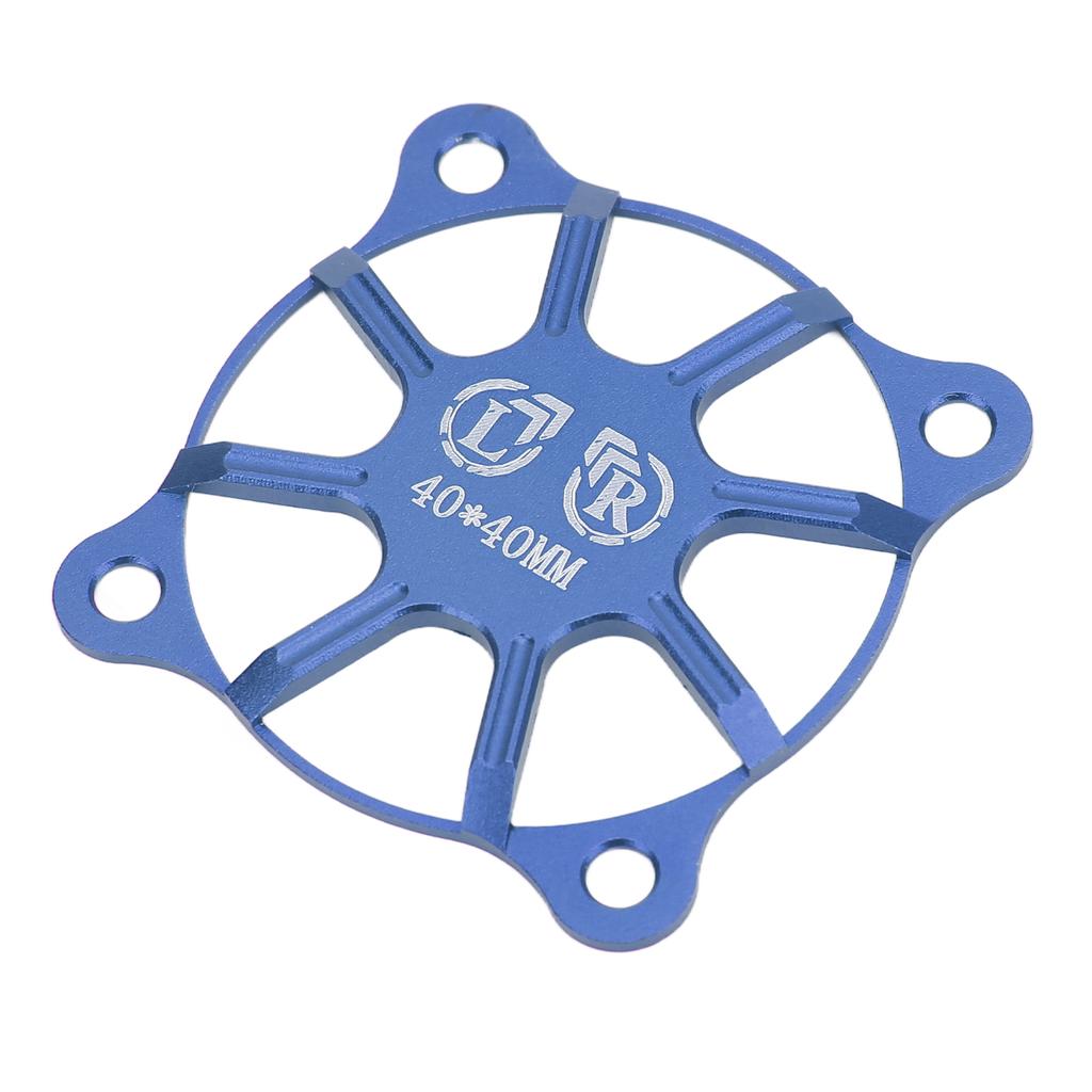 RC Cooling Fan Cover 40x40mm Aluminium Alloy Protective Accessory Part for Motor Dark Blue