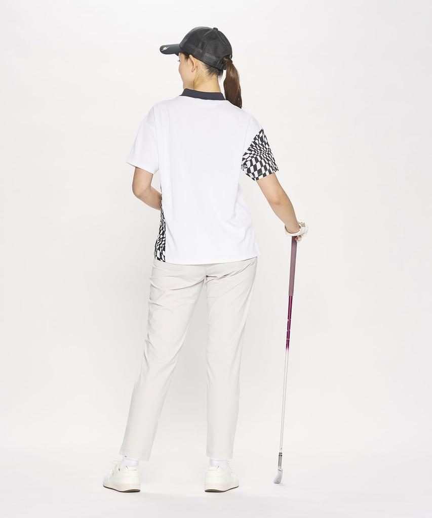 Coq Sportif Golf Quarter One Tuck Cool Cool Summer GY00 [Le Golf] Pants, Length, Nylon, Feel, Feel, Golf, LG5SLP52L, Women's, (Gray)