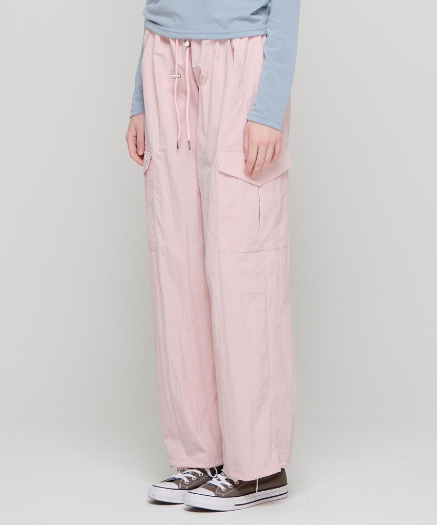 CARGOBROS FOR WOMAN Parachute Cargo String Pants (Pink)