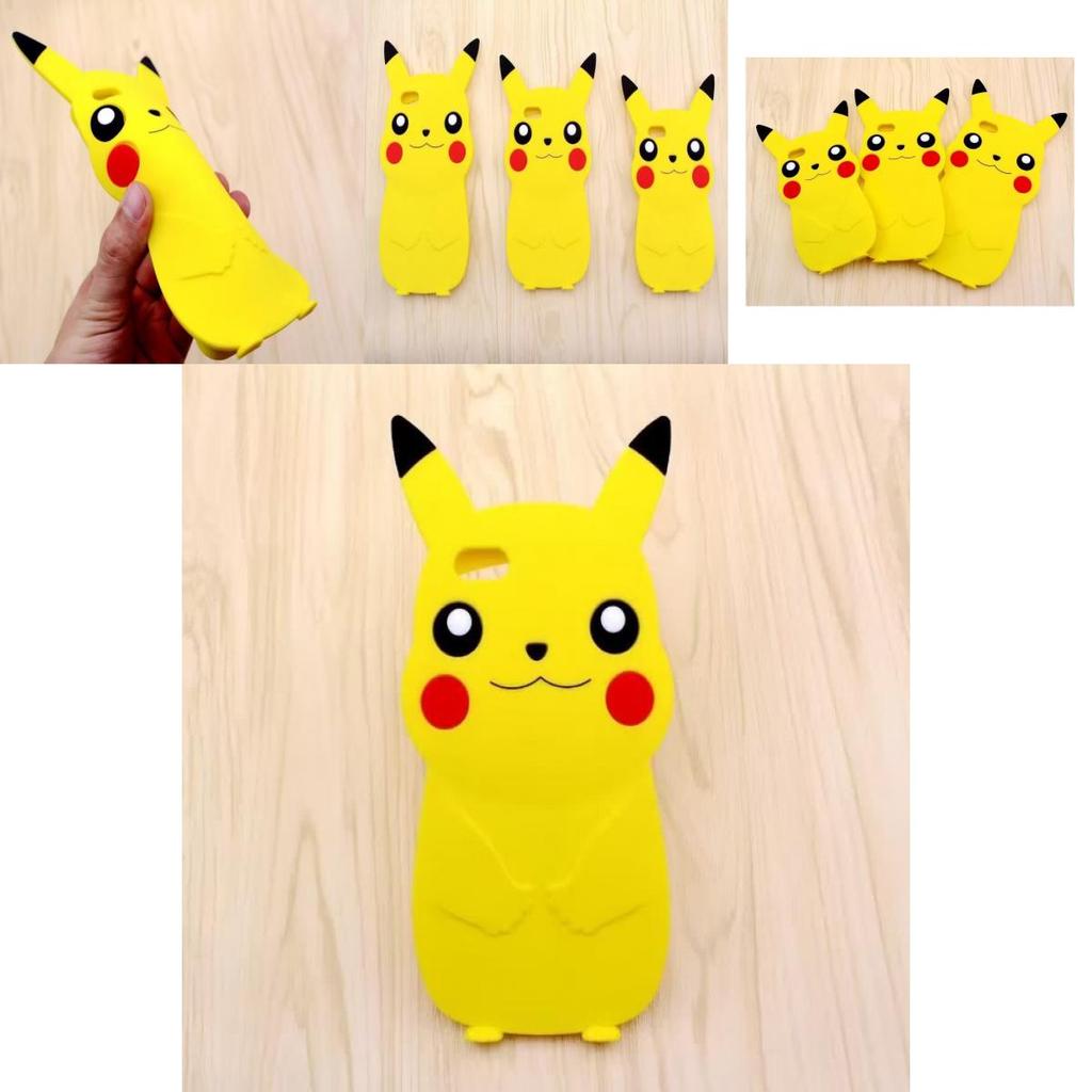 Pikachu Silicone Phone Case For Iphone 5 6 Plus With Drop Protection And Stress Relief