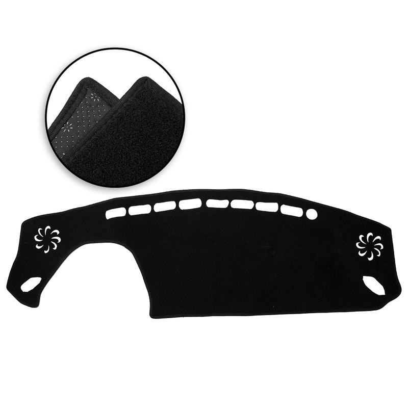 Non-slip Dashboard Pad Dash Mat Sunshade Cover Black Polyester Fit for Toyota GR GT 86 Subaru BRZ LHD