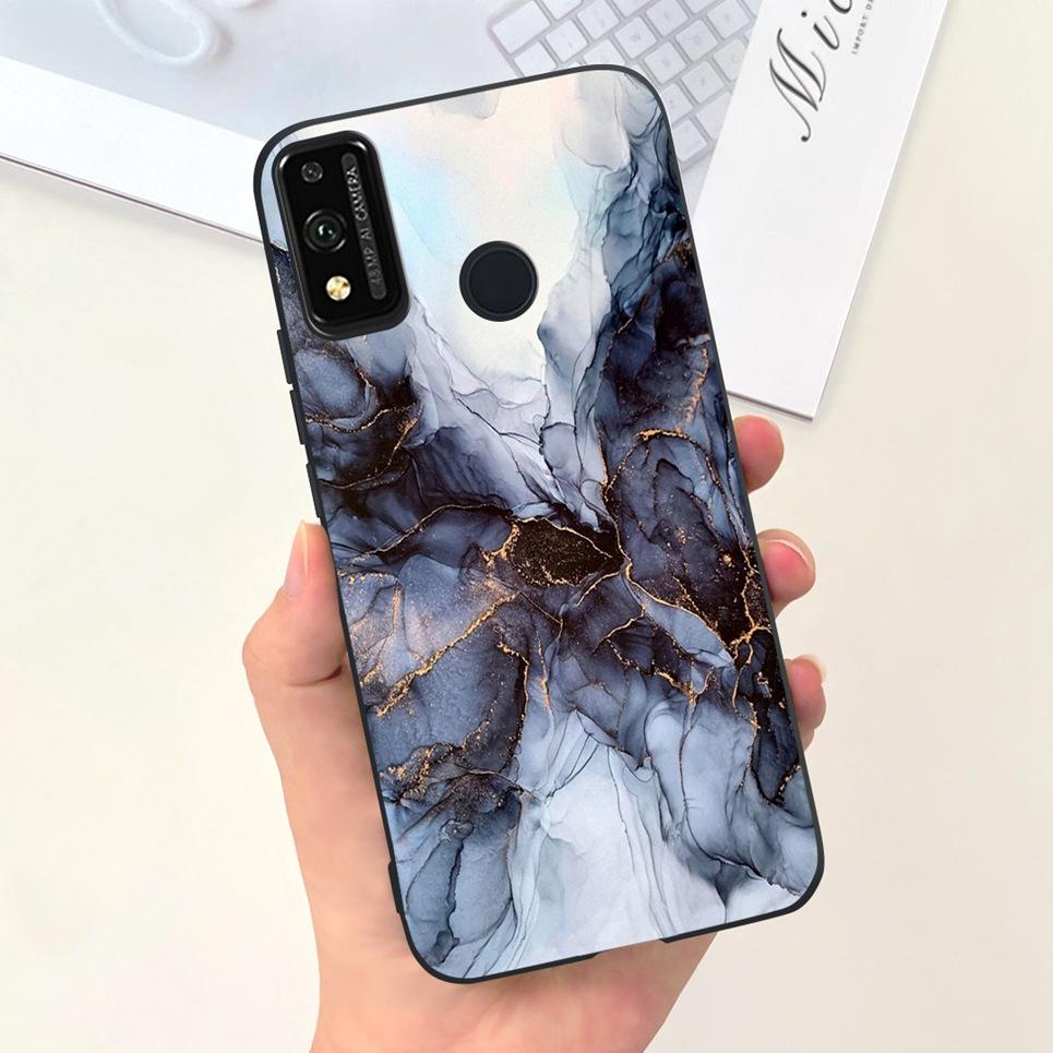 Мягкие силиконовые чехлы для Huawei Honor 9X lite Чехол JSN-L21 JSN-L22 JSN-L23 Coque Fundas Роскошный дизайн с узором Мягкий силиконовый чехол
